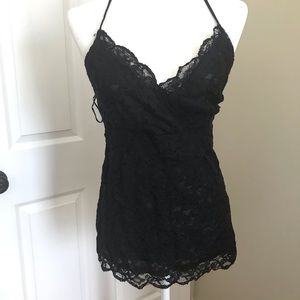 Lace halter top